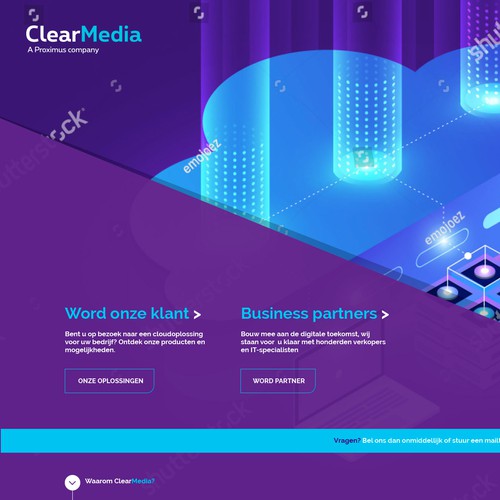 Landing page design contest entry by Vormelique