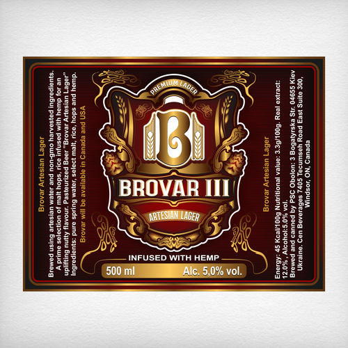 A Can of Beer infused with goodness needs a label Design by DataDesign99d