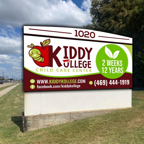 Playful, professional signage for child care center Design by icon89GraPhicDeSign