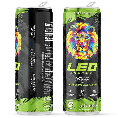 Energy Drink Label Design Design by JOHN's_AlphaCreation
