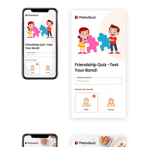 Redesign of a very popular quiz site (MateQuiz.com) Diseño de unbox.style⚡️