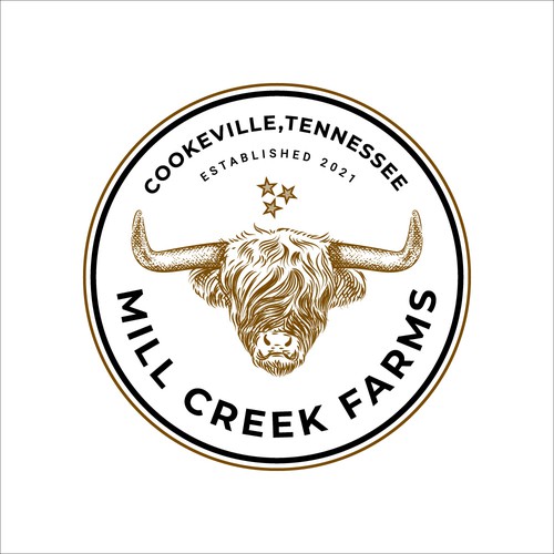 Designs | Mill Creek Farms, Highland Cattle logo! | Logo design contest