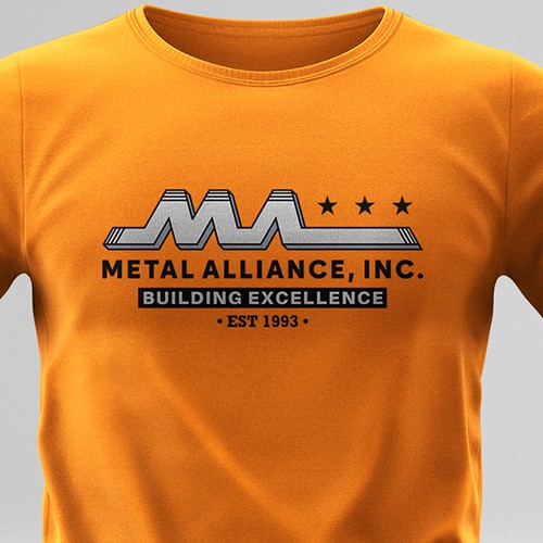 T-shirt design for high quality construction company Design by Silverz