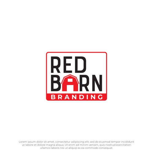 Red Barn without the Farm Design von James®