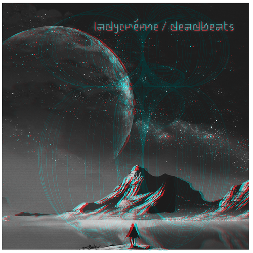 Album art for electronic/chill/ambient album by Ladycréme Design by green in blue