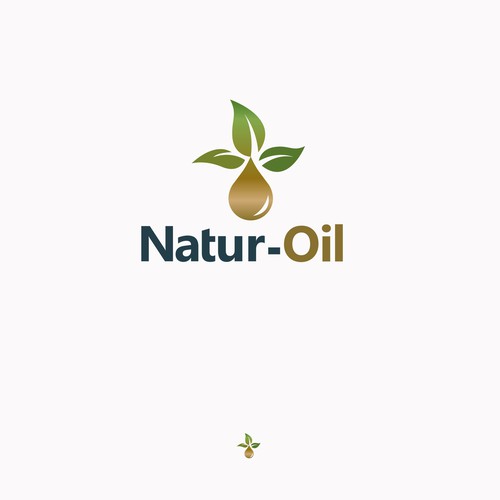 Logo representing bio based oil products. Design réalisé par Owlman Creatives