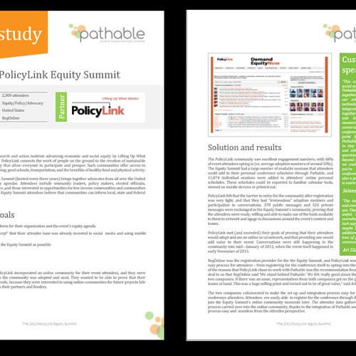 Case Study Template in MS Word Design by Vinod1979