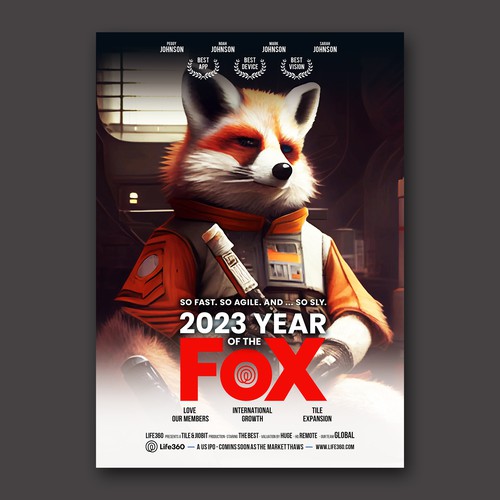 Life360 2023 Year of the Fox Poster Design by YaaFattaah.YaaRazzaaq