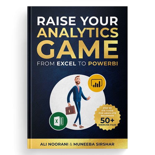 Design a cover for a Data Analytics Book Réalisé par m.creative