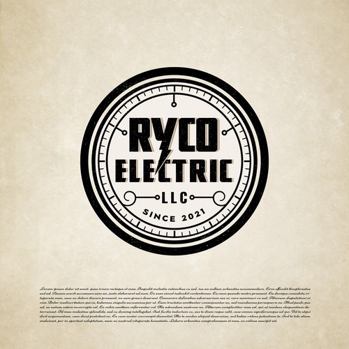 Vintage Electrical logo design Design by Nikola 81