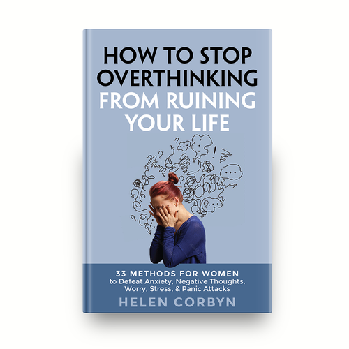 Book cover about overthinking that will appeal to women Design by romy