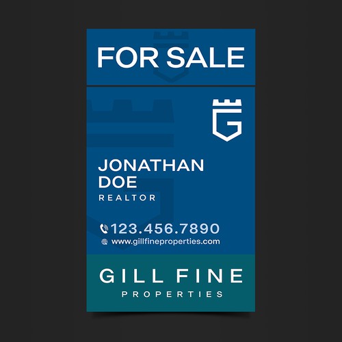 Design yard signs for up and coming luxury real estate brokerage Design by MAXX CREATIVE