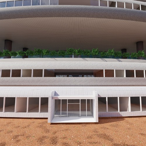 3-D rendering of an arcology Design by Hamed.1