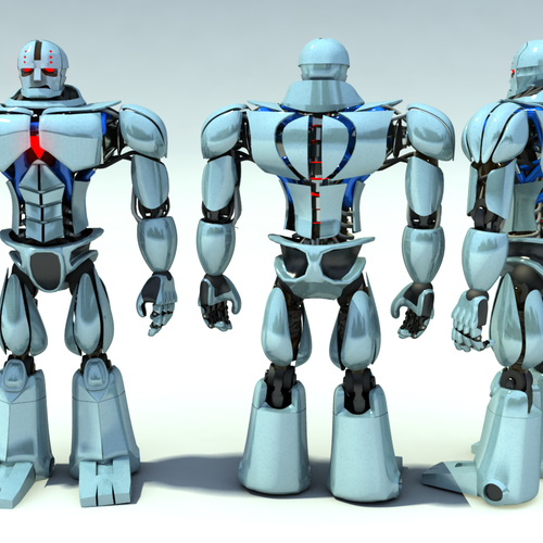 Computer modeled (CG) evil robot illustration Design von Andyolivella