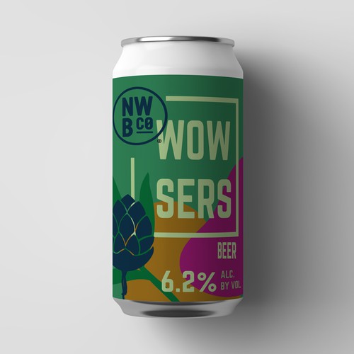 Hop Forward beer label Design by PolinaM