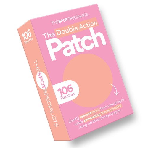 Pimple Patch PACKAGING to appeal to FEMALE BEAUTY user Design by intanamir