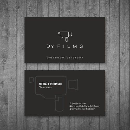 Business card for video production company Design by Tcmenk