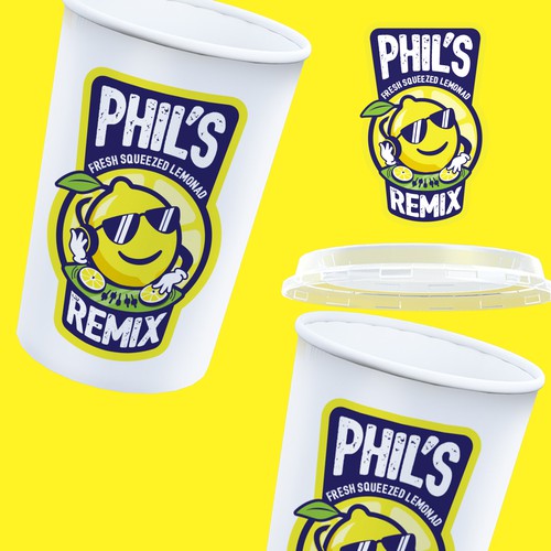 Fresh squeezed lemonade logo reinvented Design by ACorso