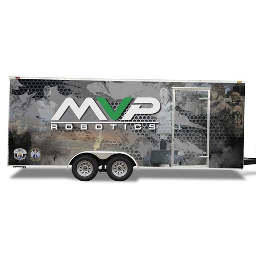 DESIGN A TRAILER WRAP FOR MILITARY ROBOTS - MVP ROBOTICS Design by dnite