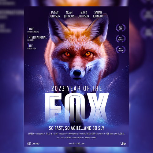 Life360 2023 Year of the Fox Poster Design by Anurag D. Designer