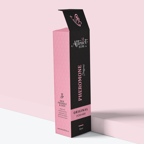 Design Perfume Box and Label for "Attract Him" scent to appeal to women Design by Sayyed Jamshed