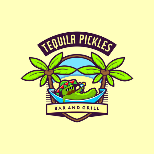 Tequila Pickles Bar and Grill Logo Logo design contest