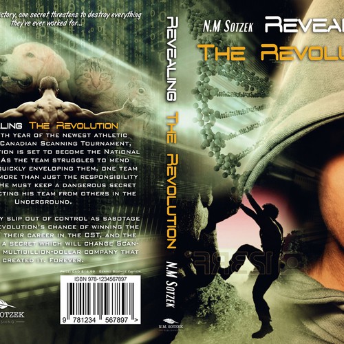 Design an awesome cover for Science/sports-fiction novel 'Revealing the Revolution' Design by FalaBogu
