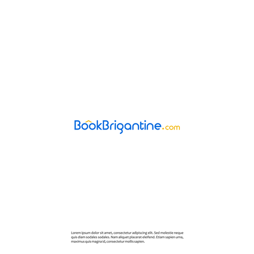 BookBrigantine.com Simple Vacation Rental Logo Design by X'Arts ☑️