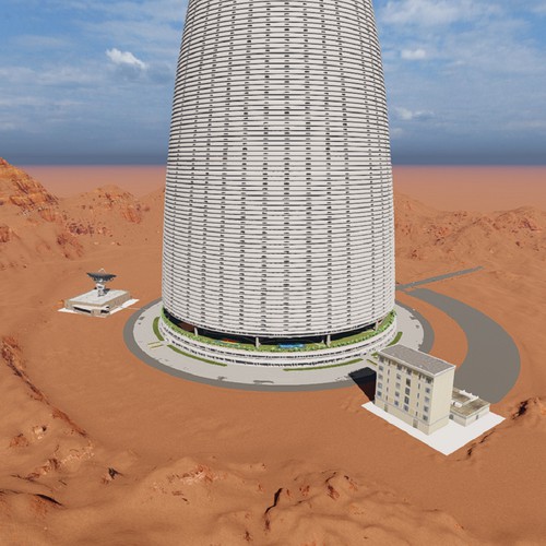 3-D rendering of an arcology Design by Hamed.1