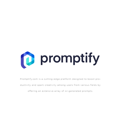 Modern, Simple and Sleek Logo for Promptify.com Design by MnaCreations
