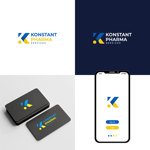 Konstant Pharma Logo Design by Lembayung Jingga™
