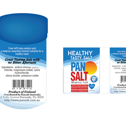 Designs | Design a high quality label for a Premium Healthy Salt ...