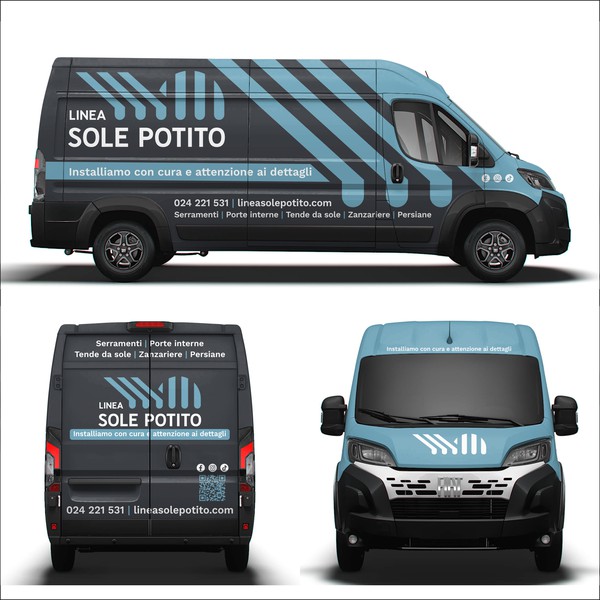 Diseño de dnite titulado "professional, modern LINEA SOLE POTITO VAN WRAP"