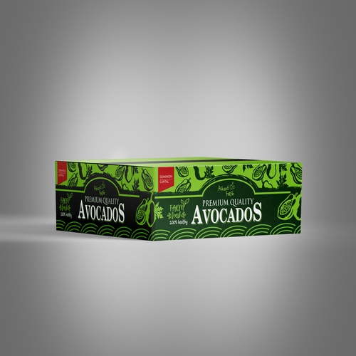 Avocado export box design Design by bn82design