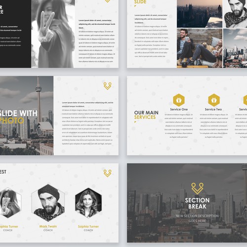 Who can design a modern catchy and interesting PPT template ...