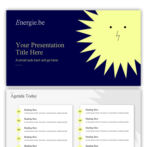 Power Up Your Creativity: Craft a Slide Deck for a new Green Belgian Energy Supplier! Design by AndrewDigger