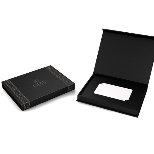 Design a box for all LUXE members cards. This card is recieved and used by all Luxe members. Design by buds78