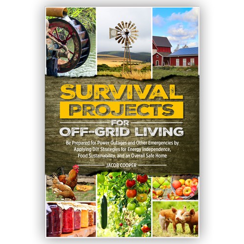Book Cover for Off-Grid Survival Projects Design by Arrowdesigns