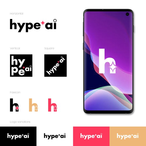 hype ai - Create New Logo Design by KREATIVE.LB