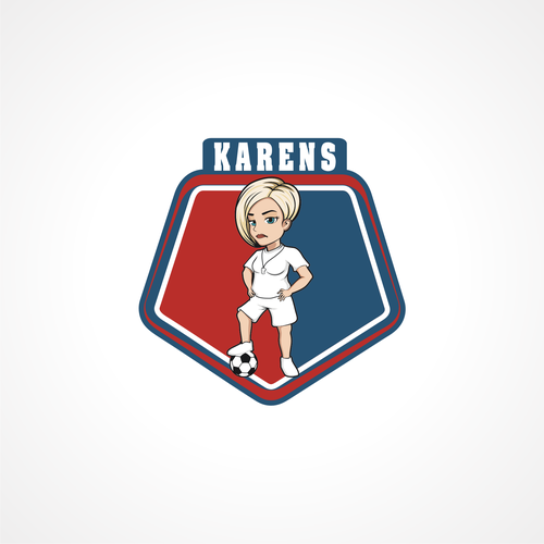 Fun creative logo for a teenage girls soccer team Design by JDL's