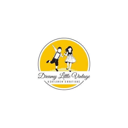 Design a "dreamy" logo for a brand new children's vintage clothing boutique Design por J4$on