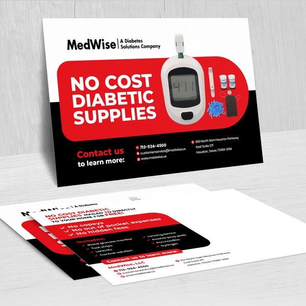 Design realizzato da Jahid Khandaker intitolato "Diabetic direct mailer"