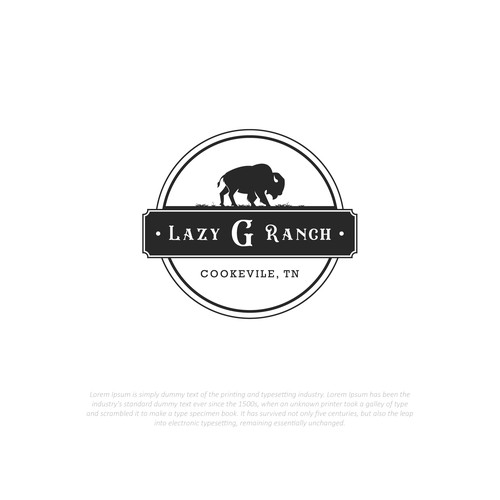 Custom Logo for Bison Ranch Design by Dhwstd™