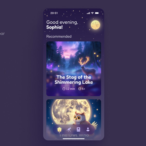 Bedtime stories app