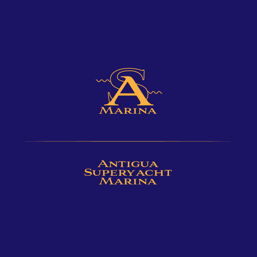 Logo for Antigua Superyacht Marina Design by AmeetMehtaDesign