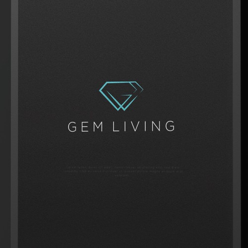 Geometrical, minimalist, modern brand design for Gem Living Design by e t ' s