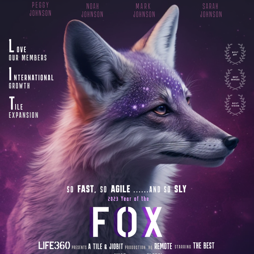 Life360 2023 Year of the Fox Poster Design by Mahfuz Miah