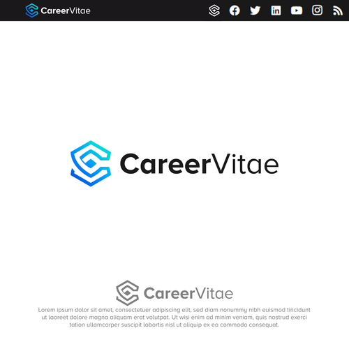 コンペ「Logo for new tech platform showcasing dynamic CVs」のデザイン by artnazuさん 
