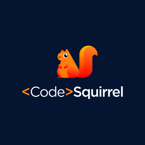 Playful and professional squirrel logo for a software development company Design by illergo