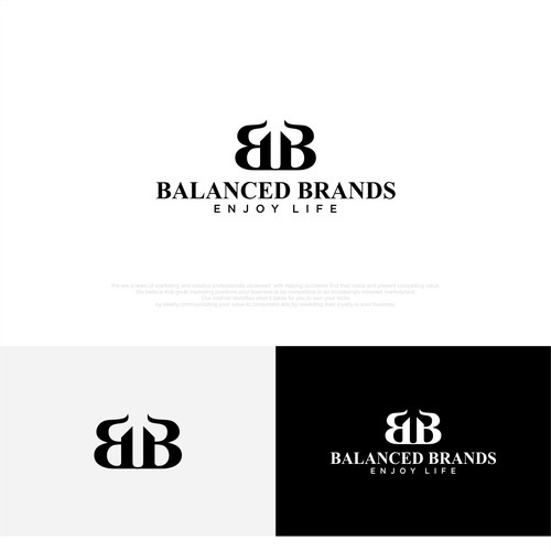 Design Need a unique Logo for balanced brands an umbrella company that owned and operated unique bars and r por Nirlinadi